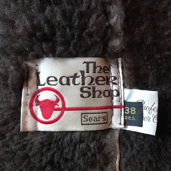 Vintage Sears The Leather Shop Shearling Coat - Picture 8 of 8